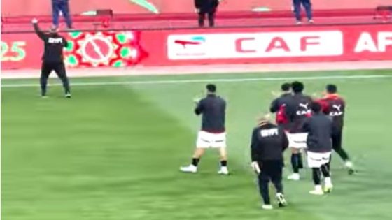 في الكورة : لاعبو منتخب الفراعنة يتوجهون لتحية الجماهير المصرية والمغربية بعد الفوز على جنوب أفريقيا (فيديو)