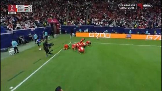 في الكورة : فيديو | الأردن يسجل الهدف الأول أمام مصر في كأس العرب