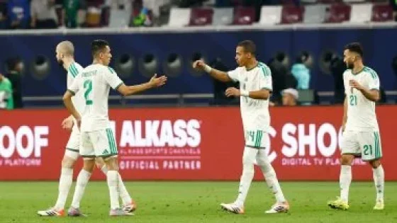 في الكورة : منتخب الجزائر يكتسح البحرين بخماسية ويتصدر ترتيب المجموعة فى كأس العرب