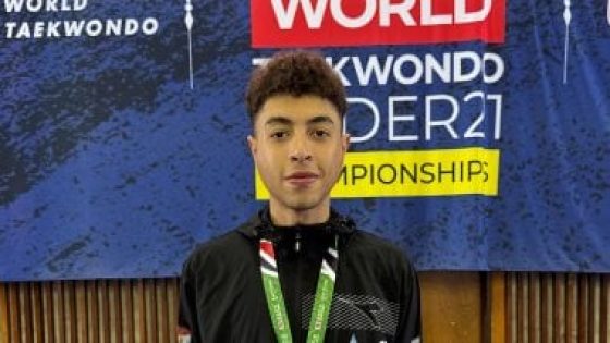 في الكورة : معتز بالله عاصم: ذهبية العالم للتايكوندو دفعة لتحقيق ميدالية فى أولمبياد 2028