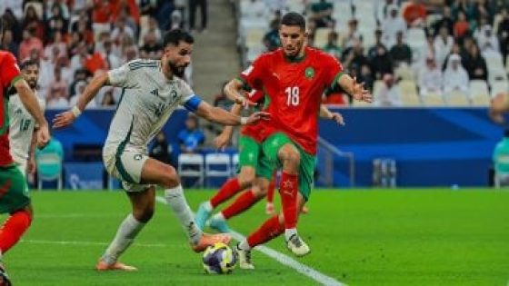 في الكورة : منتخب المغرب يحسم قمة السعودية بهدف البركاوى ويتصدر المجموعة فى كأس العرب