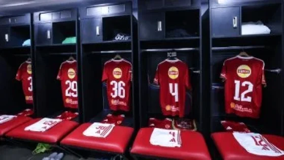 في الكورة : شاهد غرفة ملابس الأهلى قبل مباراة إنبى فى كأس عاصمة مصر