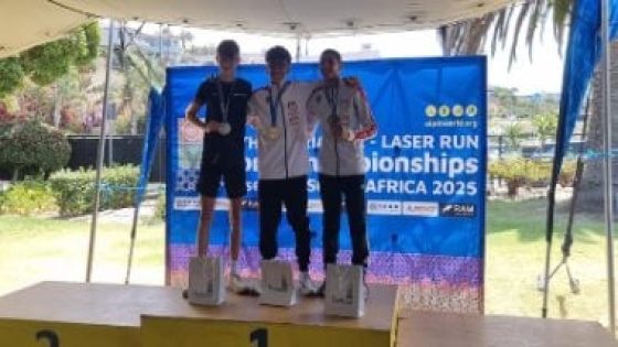 في الكورة : عمر زيدان يتوج بالميدالية الذهبية لبطولة العالم لليزر رن بجنوب أفريقيا