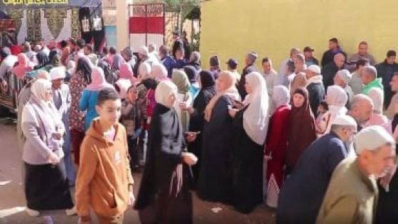 في الكورة : انتخابات النواب.. الكراسى المتحركة والعكاز تتصدر المشهد وكبار السن يتسابقون للتصويت