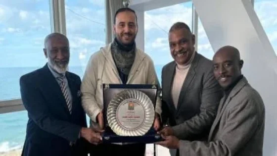 في الكورة : محمود قطب عضو مجلس سموحة يستقبل وفدا من النادي النوبي بالإسكندرية