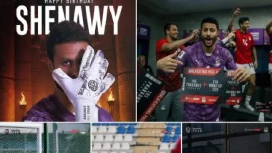 في الكورة : صفحة منتخب مصر فى عيد ميلاد الشناوى الـ37: كل سنة وأنت طيب يا شنو