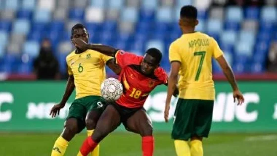 في الكورة : شوط مثير بين جنوب أفريقيا ضد أنجولا ينتهى بالتعادل 1-1 فى مجموعة مصر