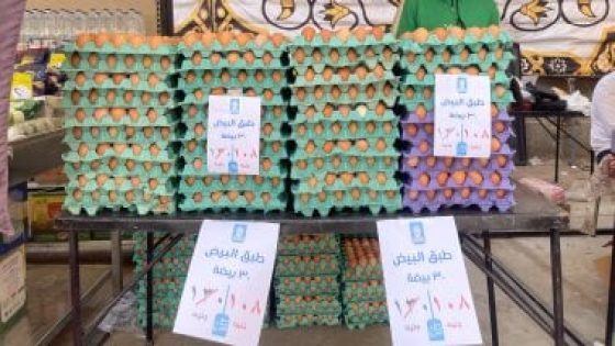 في الكورة : سوق اليوم الواحد بشارع فيصل يطرح كرتونة البيض بـ108 جنيهات