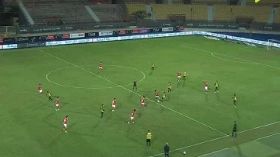 في الكورة : الشوط الأول ..المقاولون يتقدم على الأهلي بثنائية في كأس عاصمة مصر