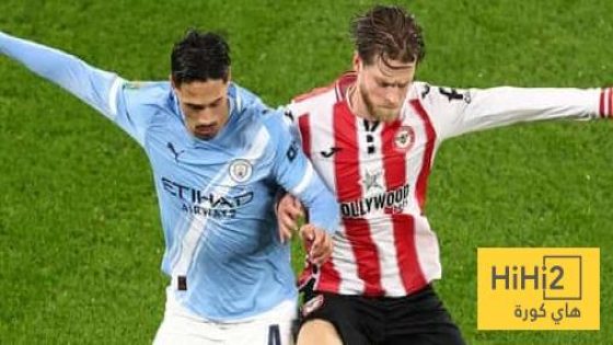 في الكورة : تققيم لاعبو السيتي ضد برينتفورد في الشوط الاول
