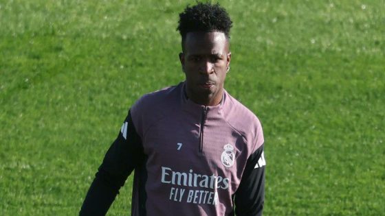 في الكورة : صورة: بكاء طفل بعد حصوله على قميص فينيسيوس في التدريبات