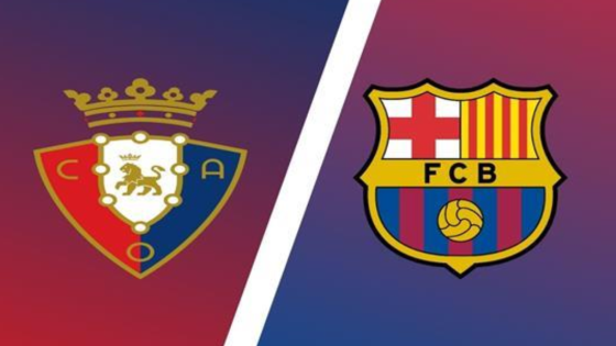 بث مباشر لمباراة برشلونة واوساسونا في الدوري الاسباني