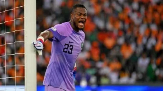 في الكورة : حارس نيجيريا يفكر فى الاعتزال بعد وفاة والدته قبل دور الـ16 بكأس أمم أفريقيا