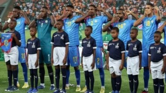 في الكورة : اعرف سر إشارة لاعبى الكونغو أثناء عزف السلام الوطنى فى أمم أفريقيا