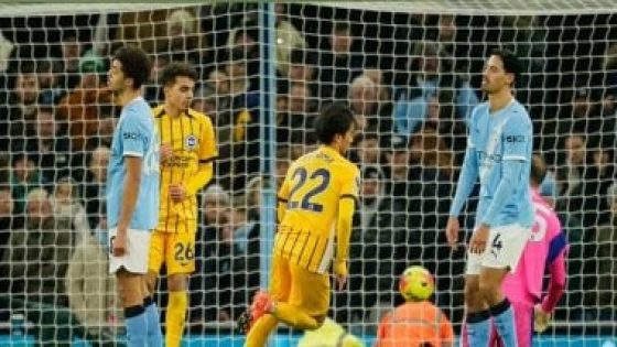 في الكورة : تعثر جديد لـ مانشستر سيتي.. برايتون يفرض التعادل فى الدوري الإنجليزي